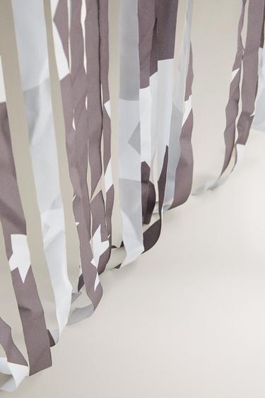 CHILDREN'S DECORATIVE CURTAIN WITH FRINGING - Grey by Zara - Image 4