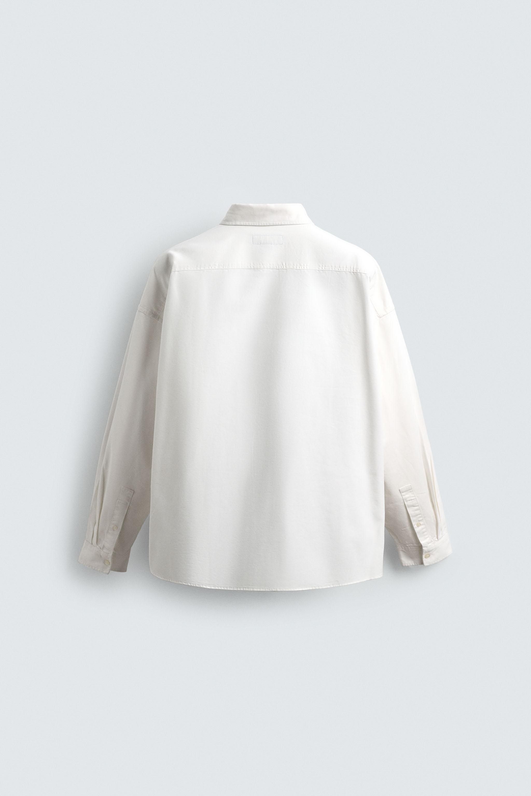 CHAMPION® X ZARA PATCH OXFORD SHIRT - White | ZARA United States