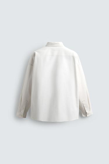 CHAMPION ® X ZARA OXFORD SHIRT WITH PATCHES - White by Zara - Image 7