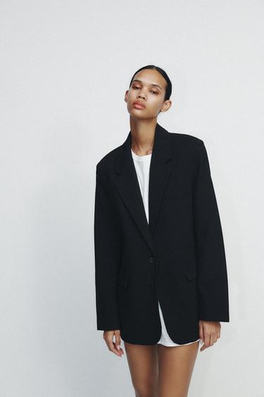 BASIC BLAZER - Black by Zara