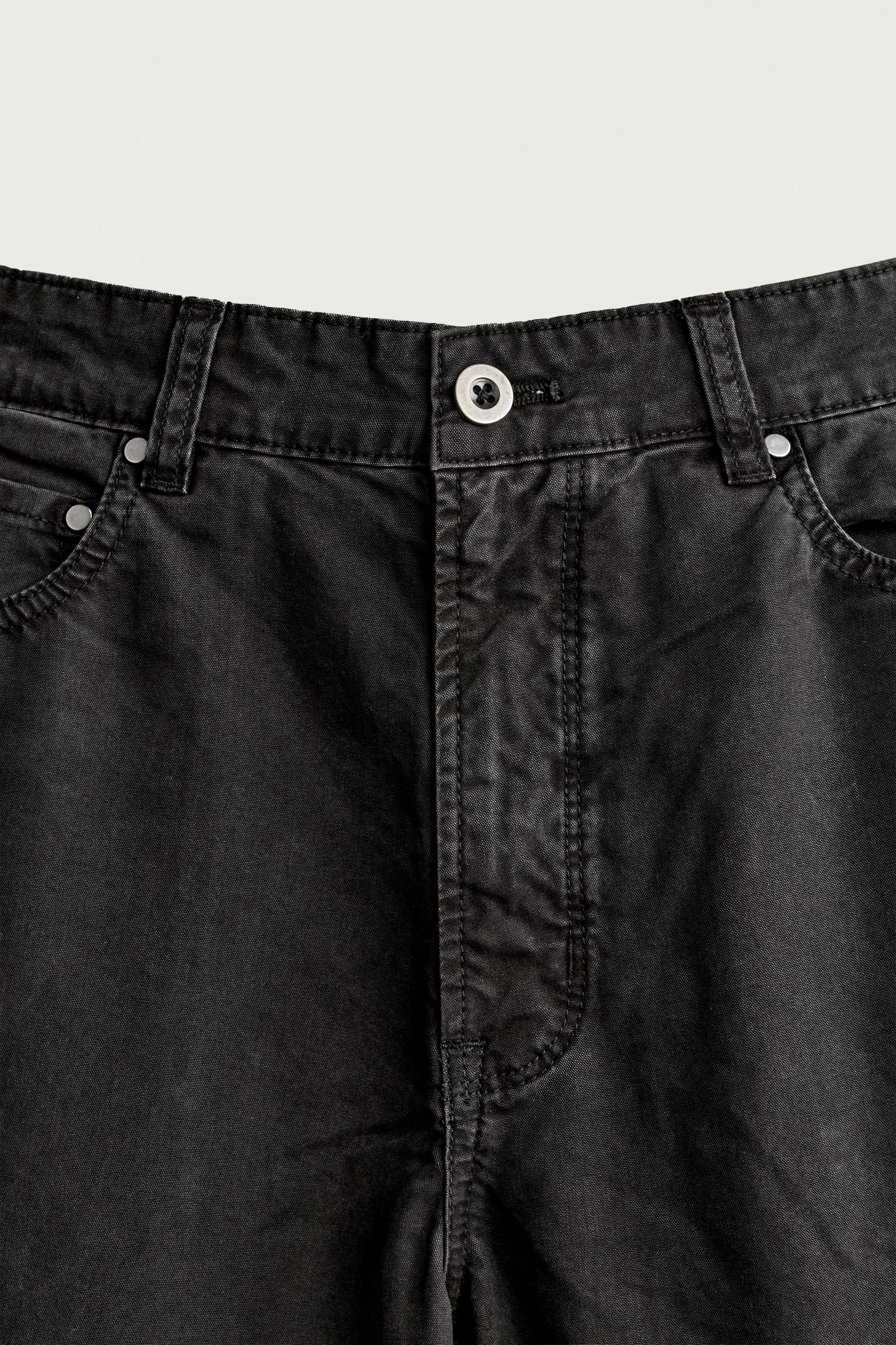 Мужские брюки Zara LYOCELL-COTTON STRAIGHT-FIT PANTS — фото 8