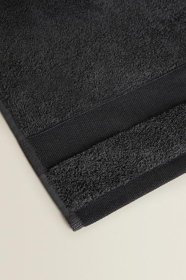 COTTON BATH TOWEL - Dark grey by Zara - Image 2