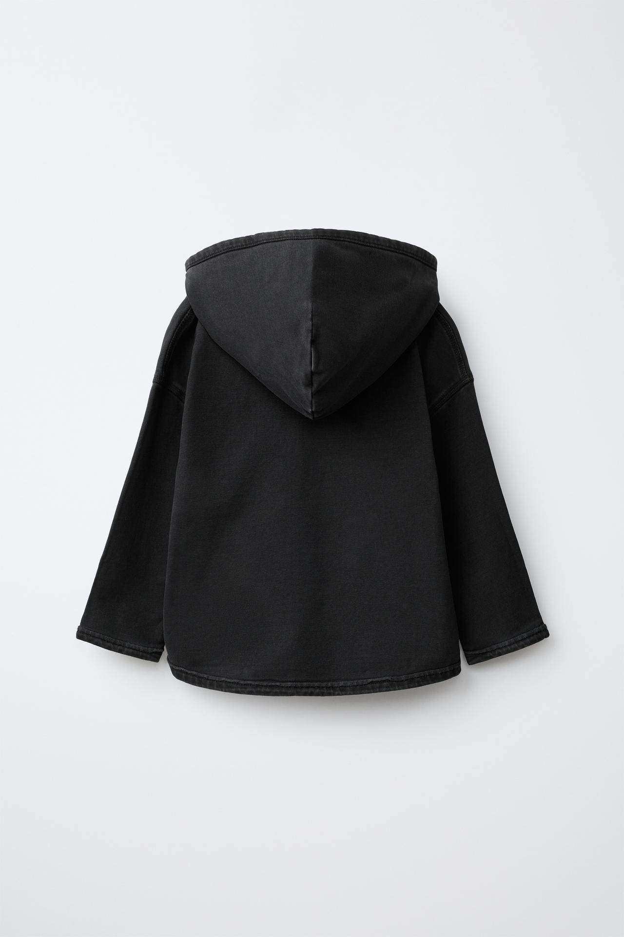 PLAIN HOODIE — Black