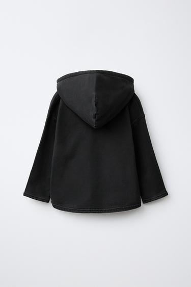 PLAIN HOODIE — Black 2
