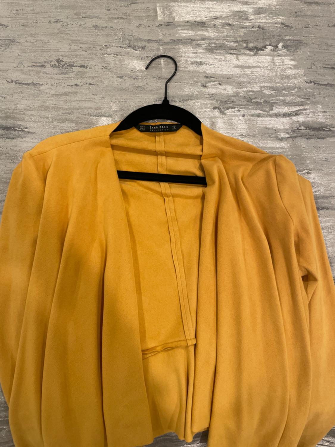 MUSTARD SUEDE CARDIGAN - Image 3