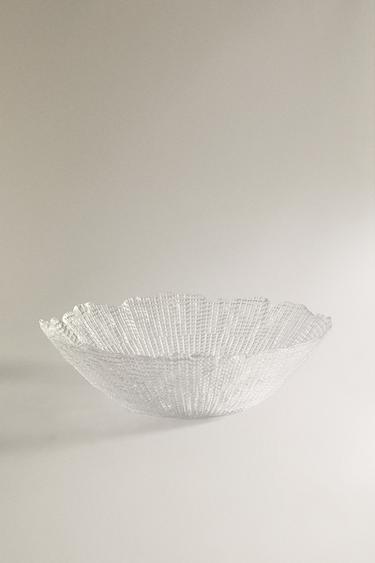 SALATSCHÜSSEL GLAS RELIEF - Transparent von Zara - Bild 0