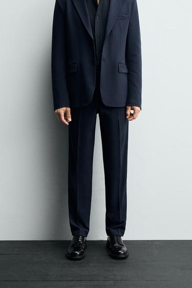 PANTALON DE COSTUME COUPE ÉTROITE - Bleu roi de Zara