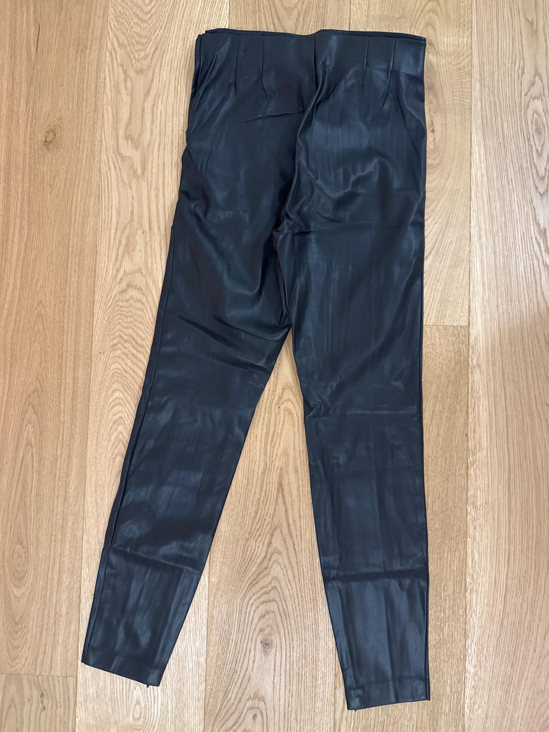HIGH-WAIST FAUX LEATHER LEGGINGS - Image 3