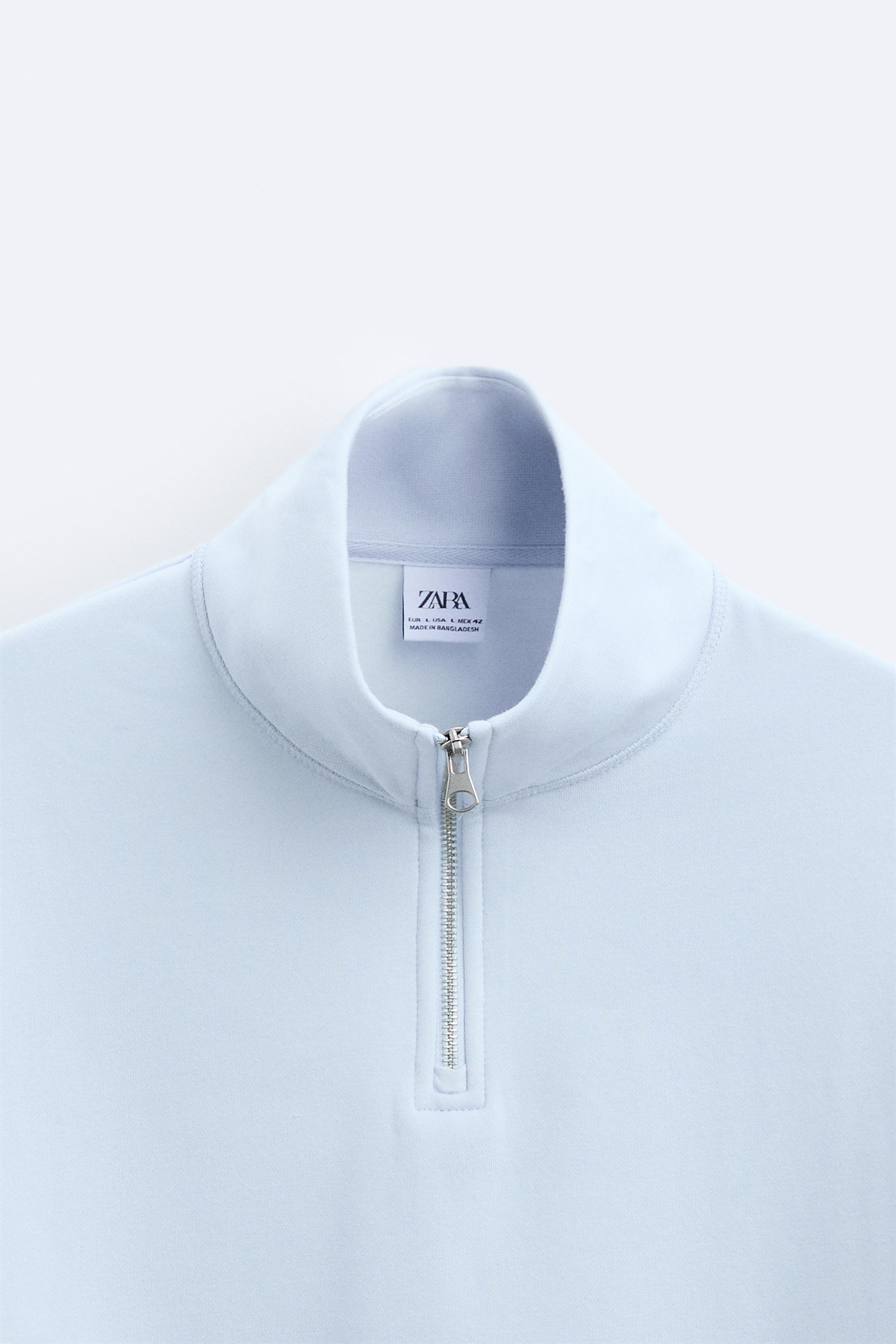 Zip neck cheap sweatshirt