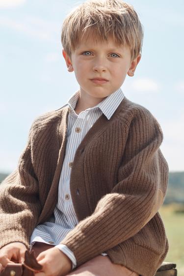 CARDIGAN COUDIÈRES 100% LAINE ÉDITION LIMITÉE - Toffee de Zara