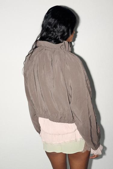 SWEATSHIRT JACKET - Chocolate brown by Zara - Image 4
