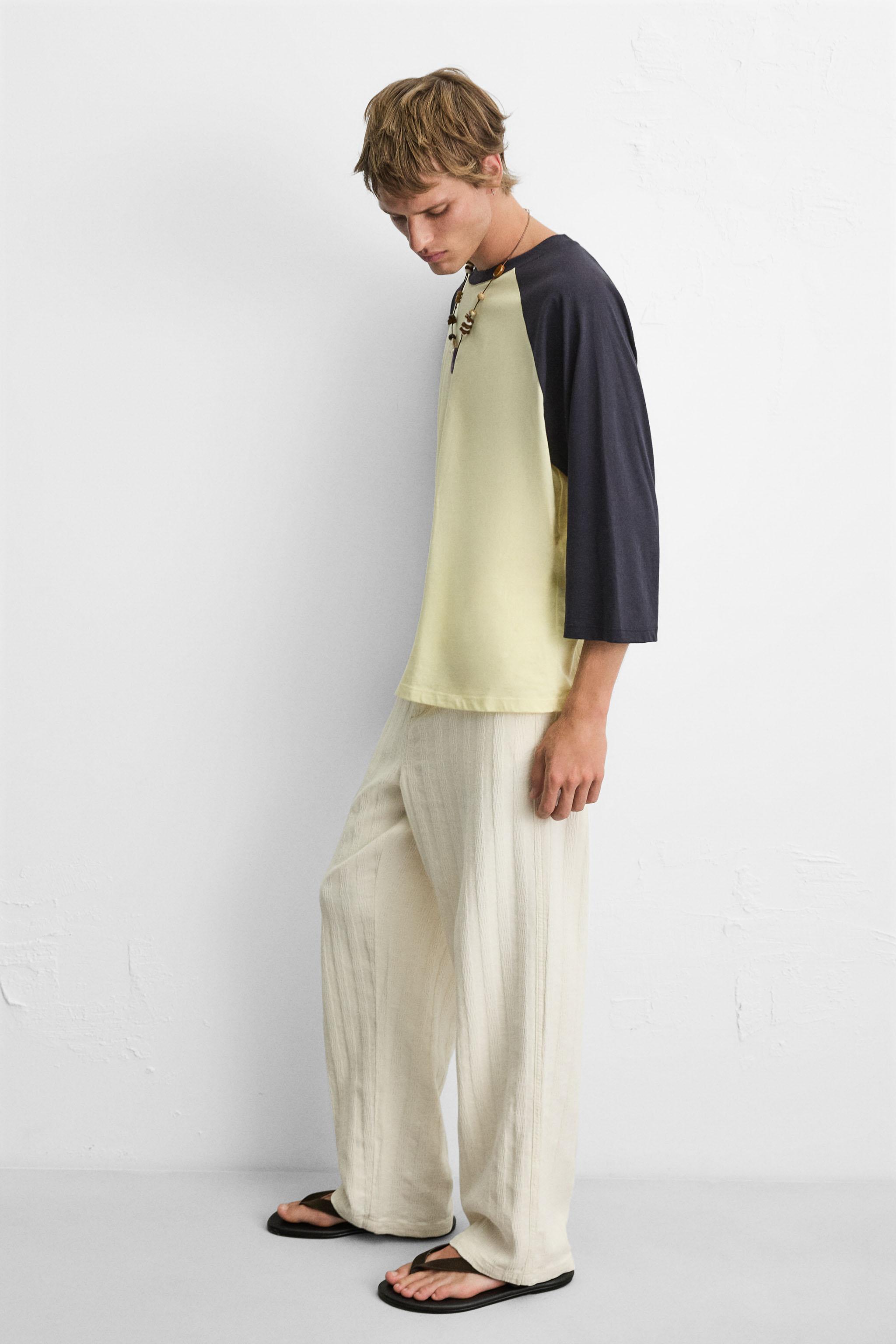 JACQUARD RELAXED FIT PANTS