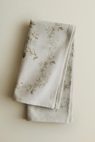 ȘERVEȚELE IMPRIMEU VEGETAL (SET DE 2) - Albăstrui de la Zara