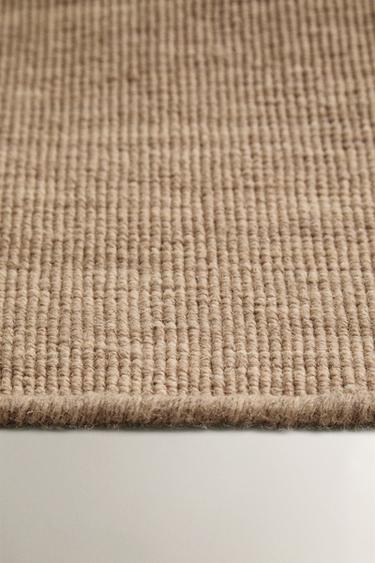 TAPIS LAINE ET COTON ENTRELAÇÉS - Beige de Zara - Image 2
