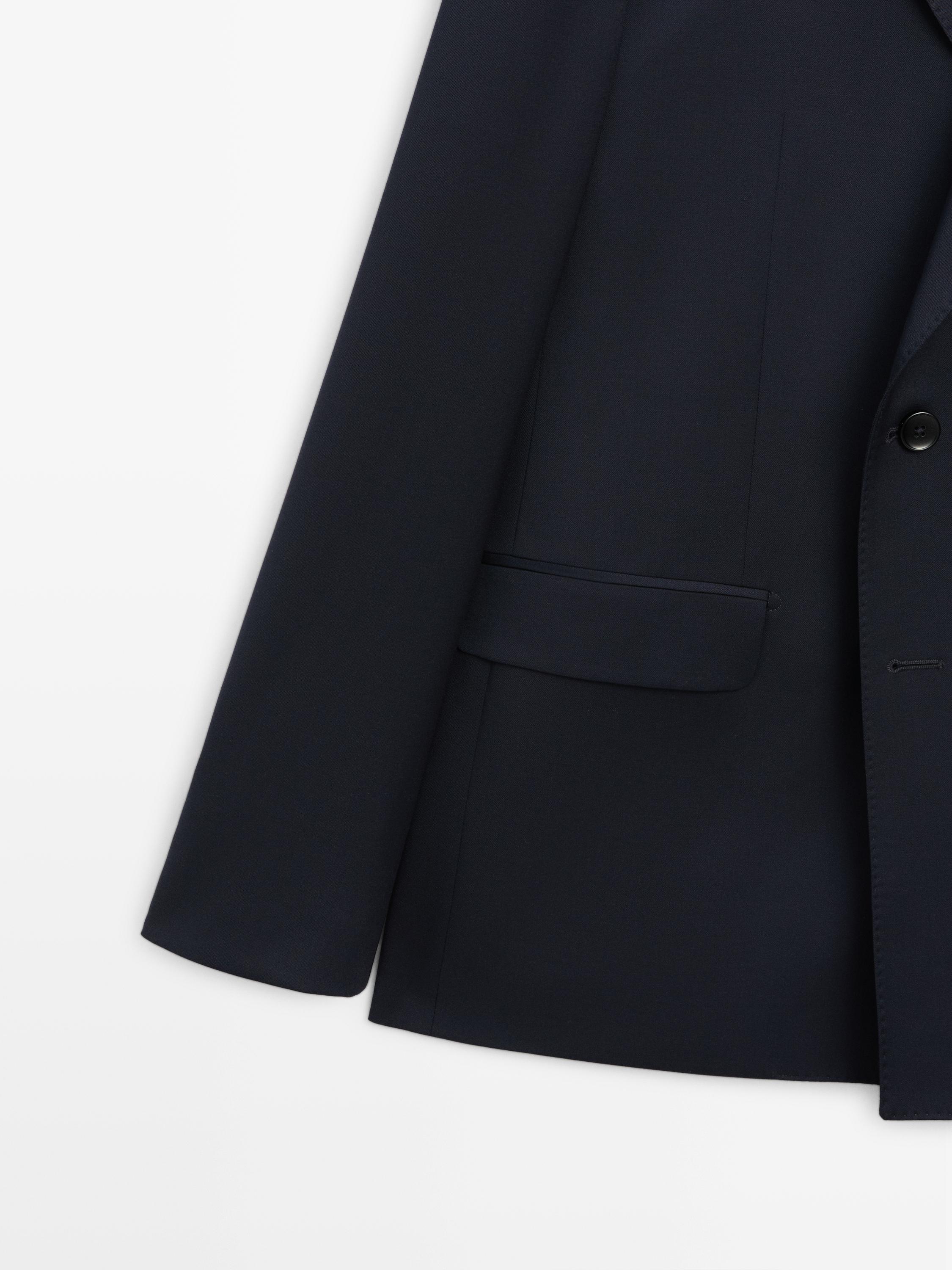 Blazer croisé 100 % laine froide
