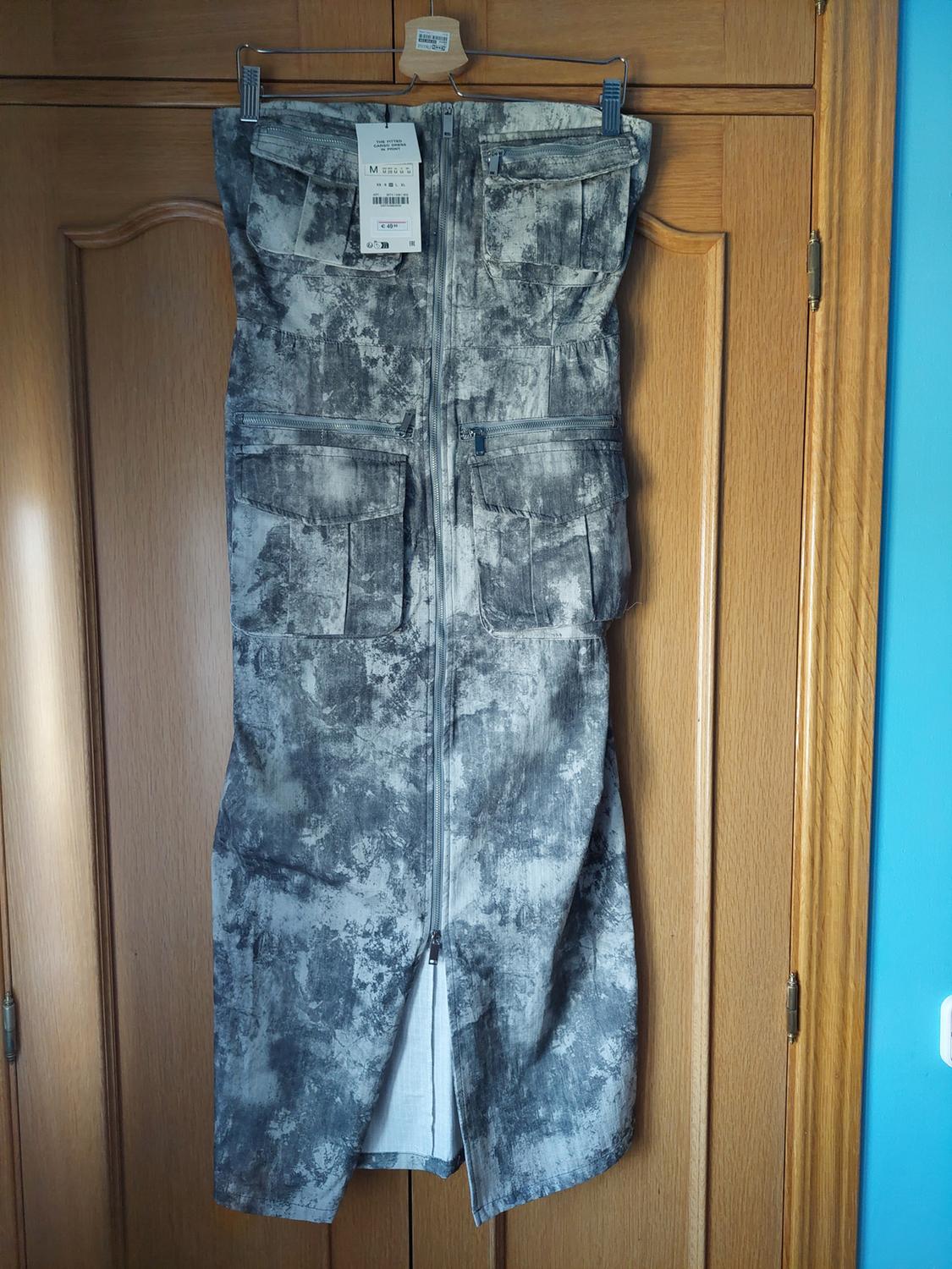 PRINTED CARGO DRESS