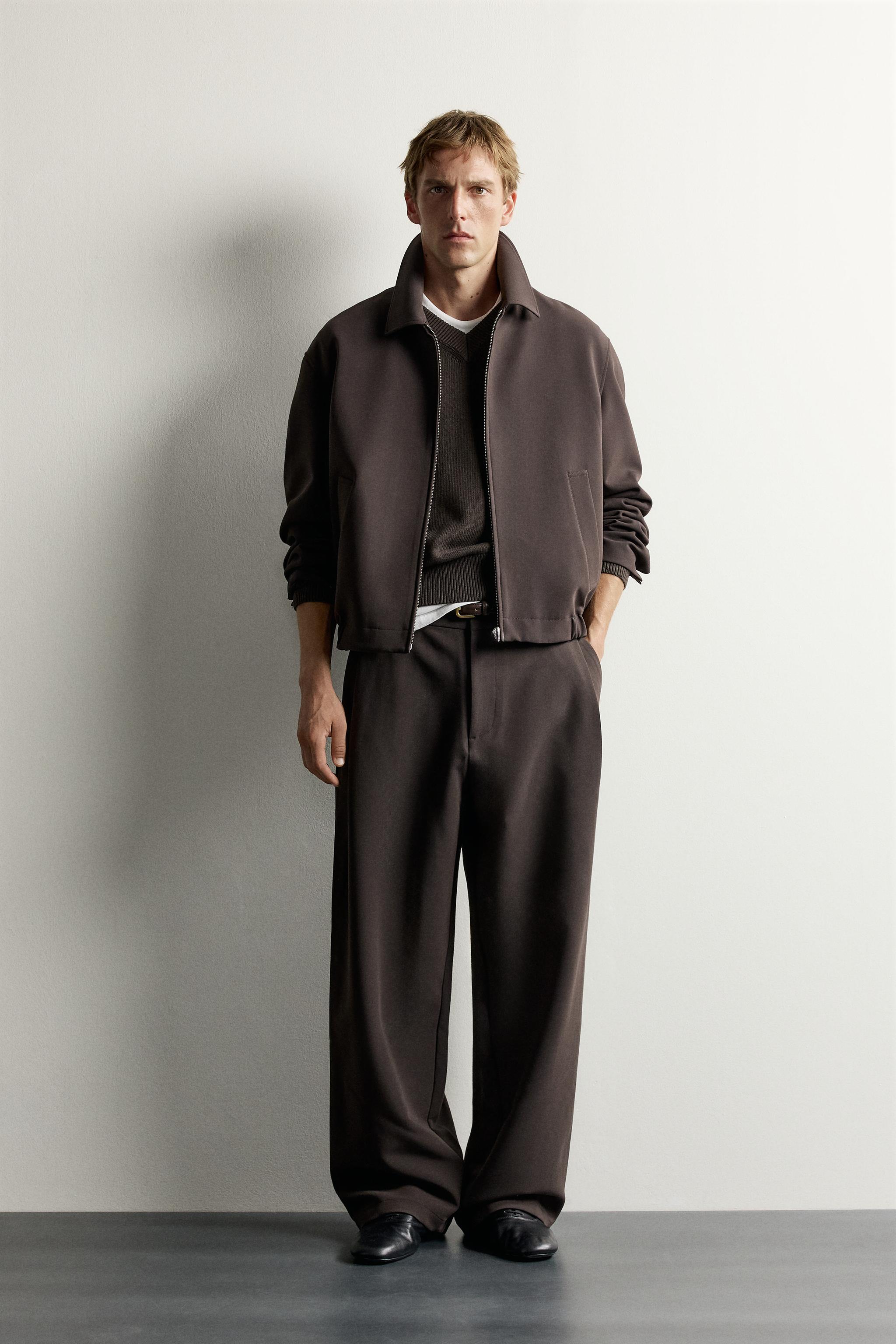 PANTALON COUPE LARGE PLIS LATÉRAUX
