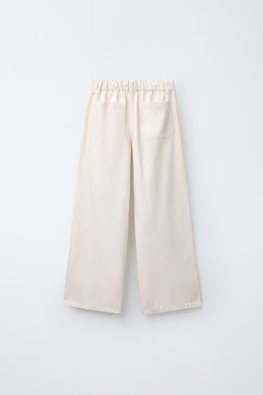 FLOWING WIDE-LEG TROUSERS - Vanilla by Zara - Image 1