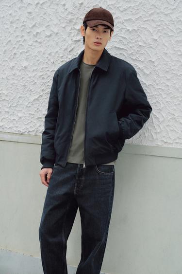 Zara 抗水絎縫外套 - 海藍色