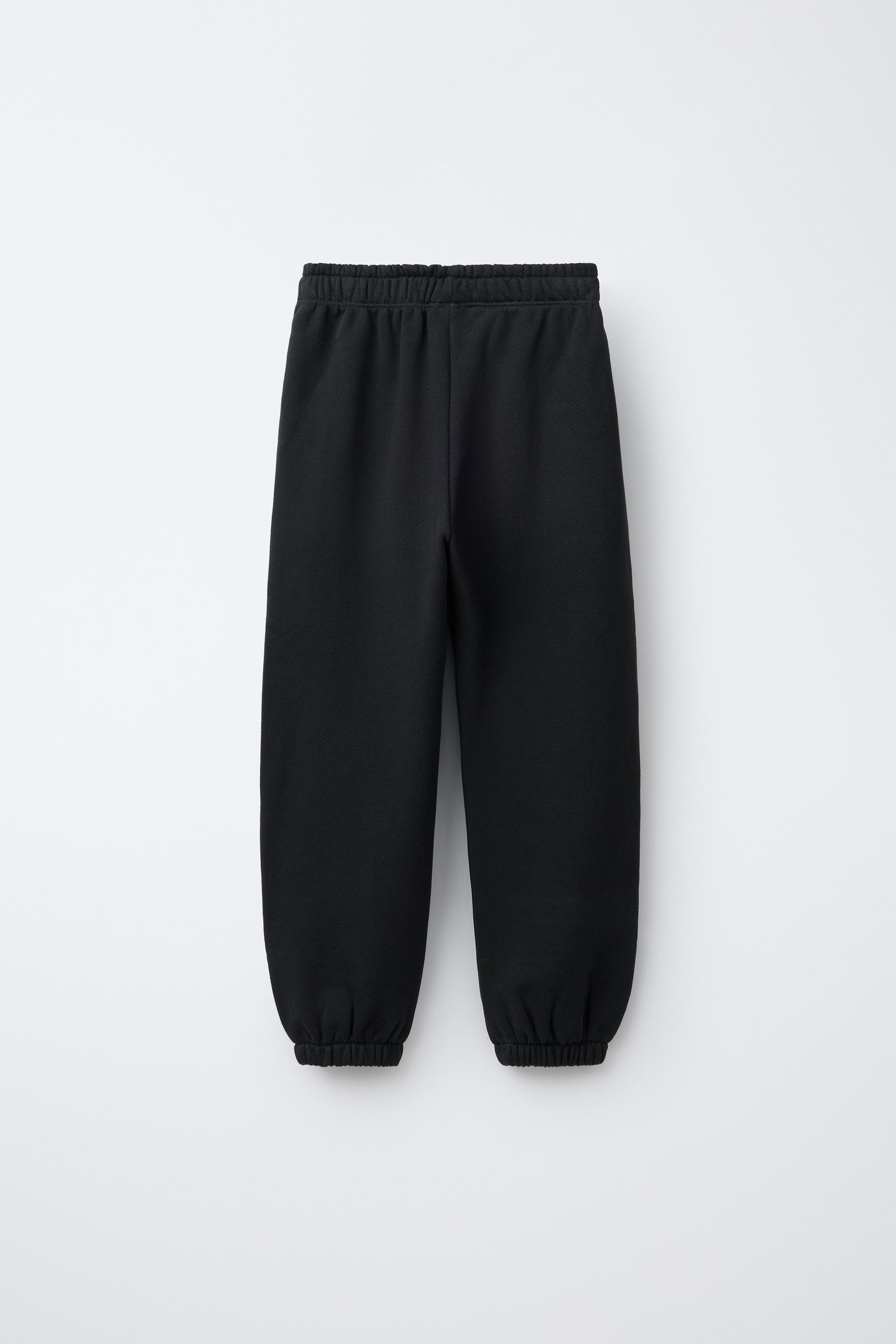 SWEATSHIRT AND PLUSH PANTS SET WITH TEXT PRINT