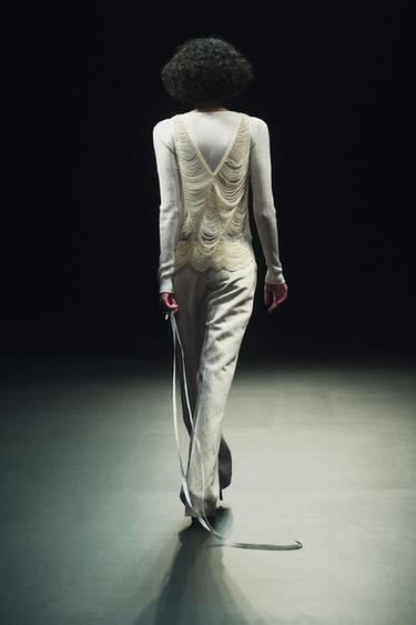 ZW COLLECTION STRAIGHT TROUSERS - Sand by Zara - Image 4