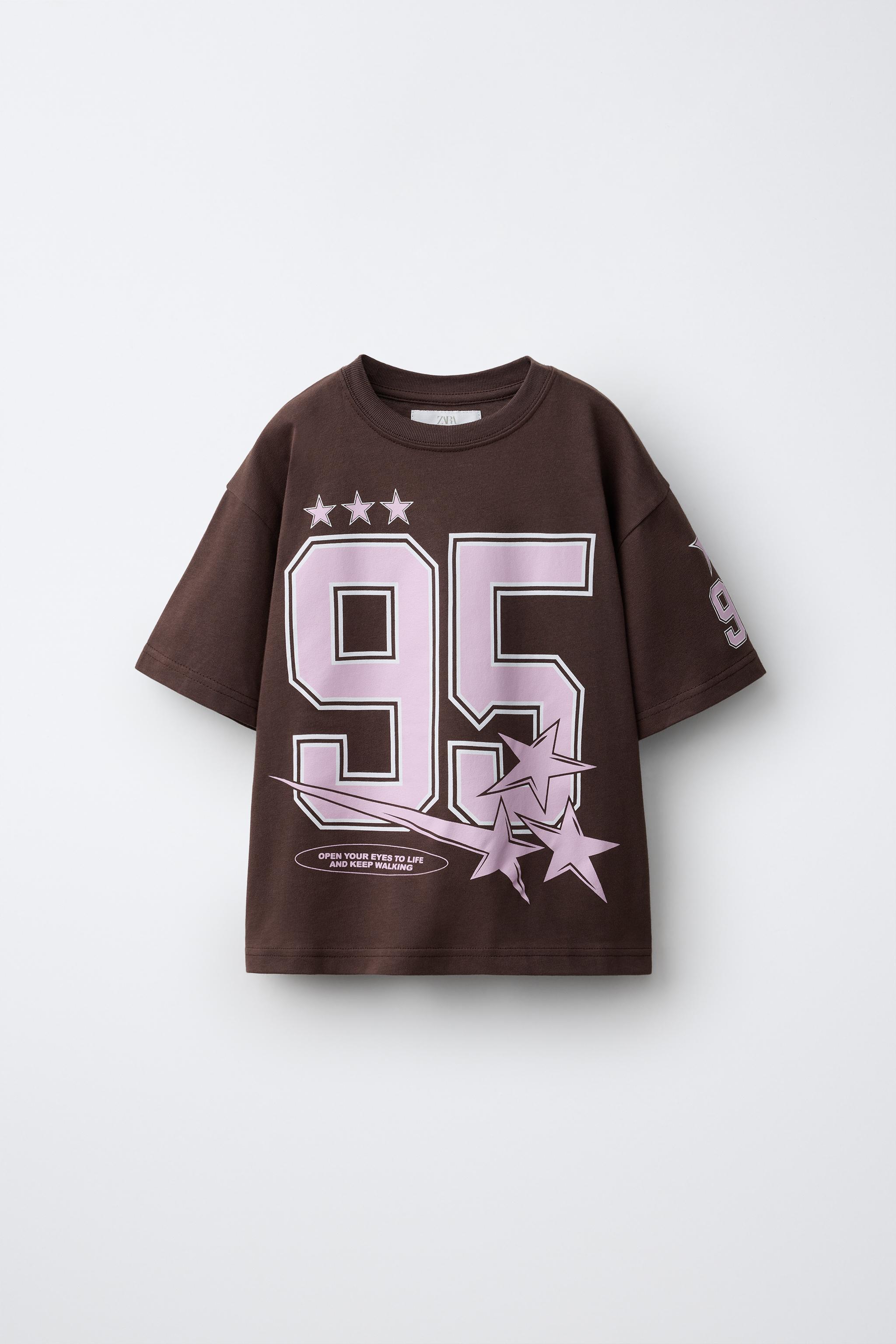 Детские футболки Zara HEAVY WEIGHT GRAPHIC T-SHIRT — фото 2