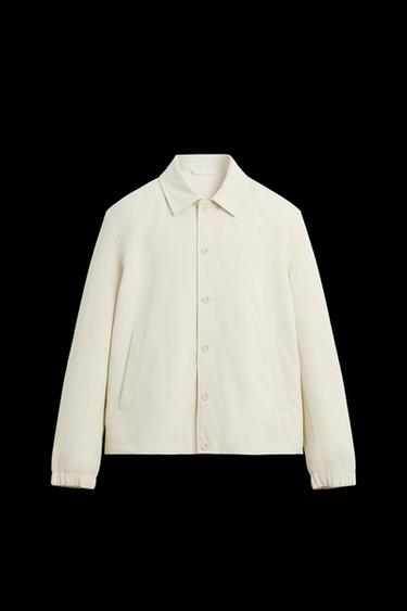 JACKE AUS VISKOSE-MISCHGEWEBE - Cremefarben von Zara - Bild 0