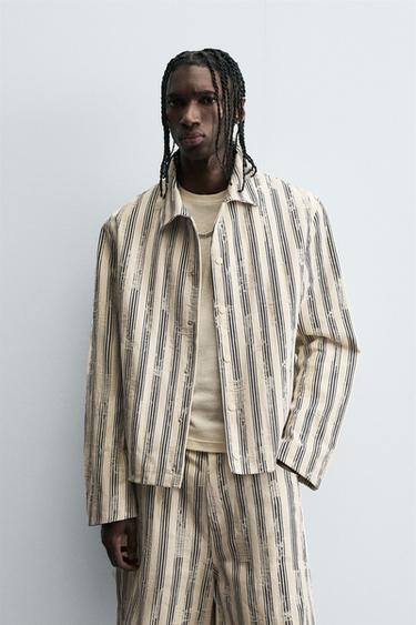 JAQUETA RELAXED FIT COM ESTRUTURA - Branco-marfim da Zara