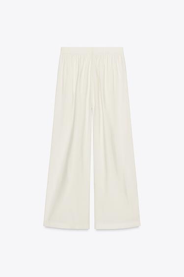 PALAZZO TROUSERS - Ecru by Zara - Image 7