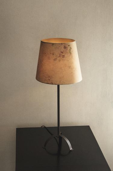 FLORAL TABLE LAMP - Beige by Zara