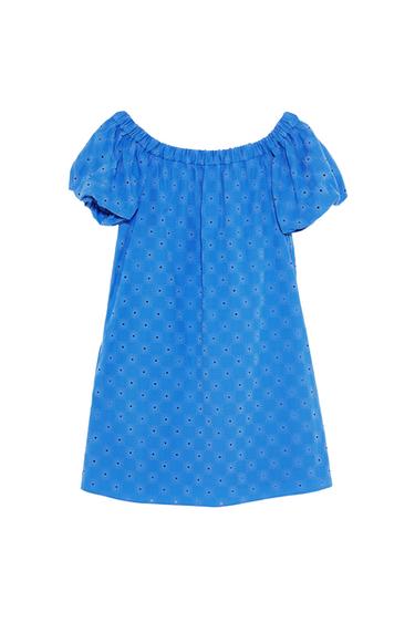 TEXTURED PERFORATED DRESS