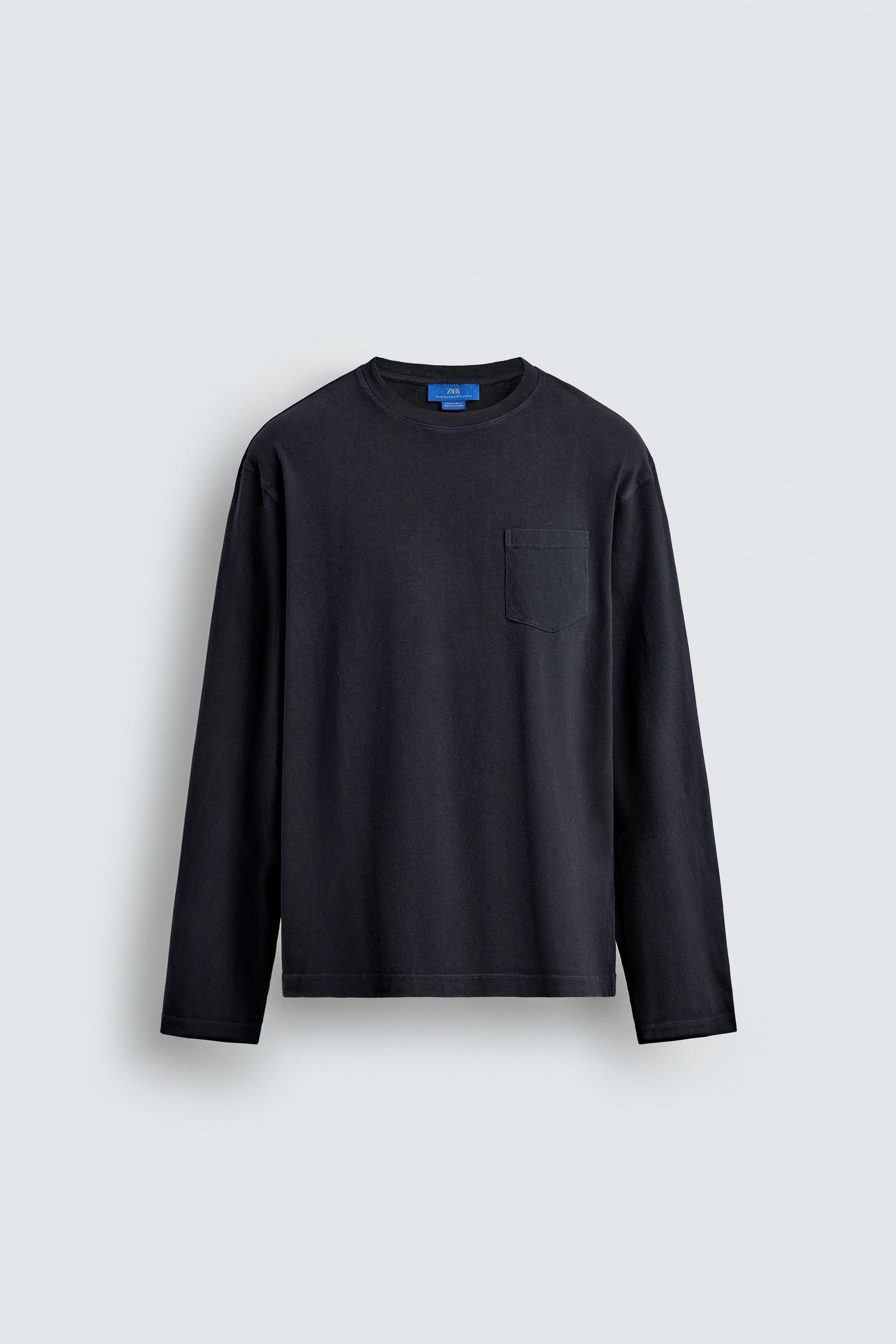 LONG SLEEVE POCKET T-SHIRT AARON LEVINE X ZARA