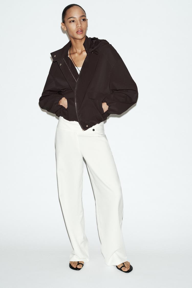 RUBBERISED HOODED JACKET