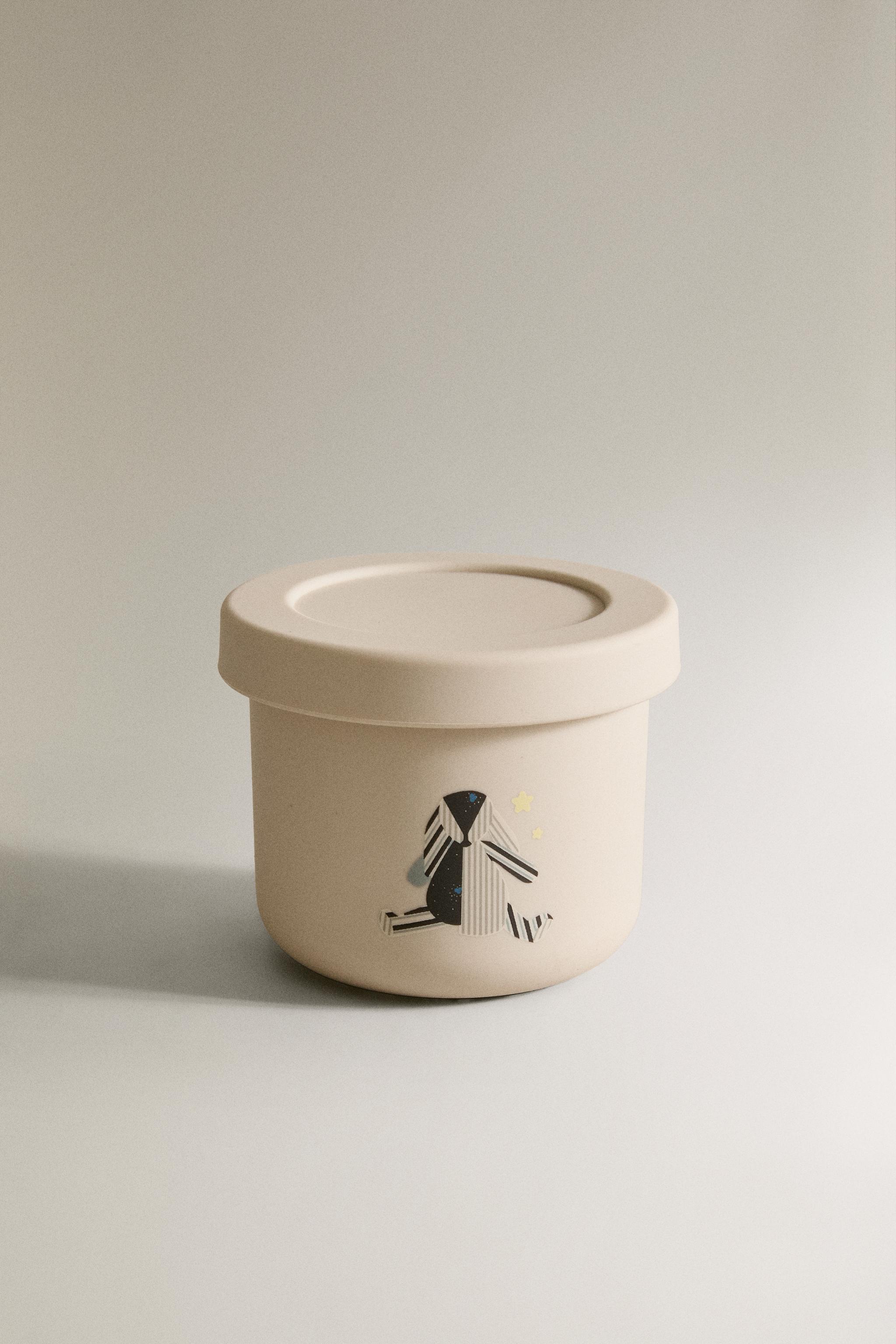 KIDS' SILICONE RABBIT LUNCH BOX