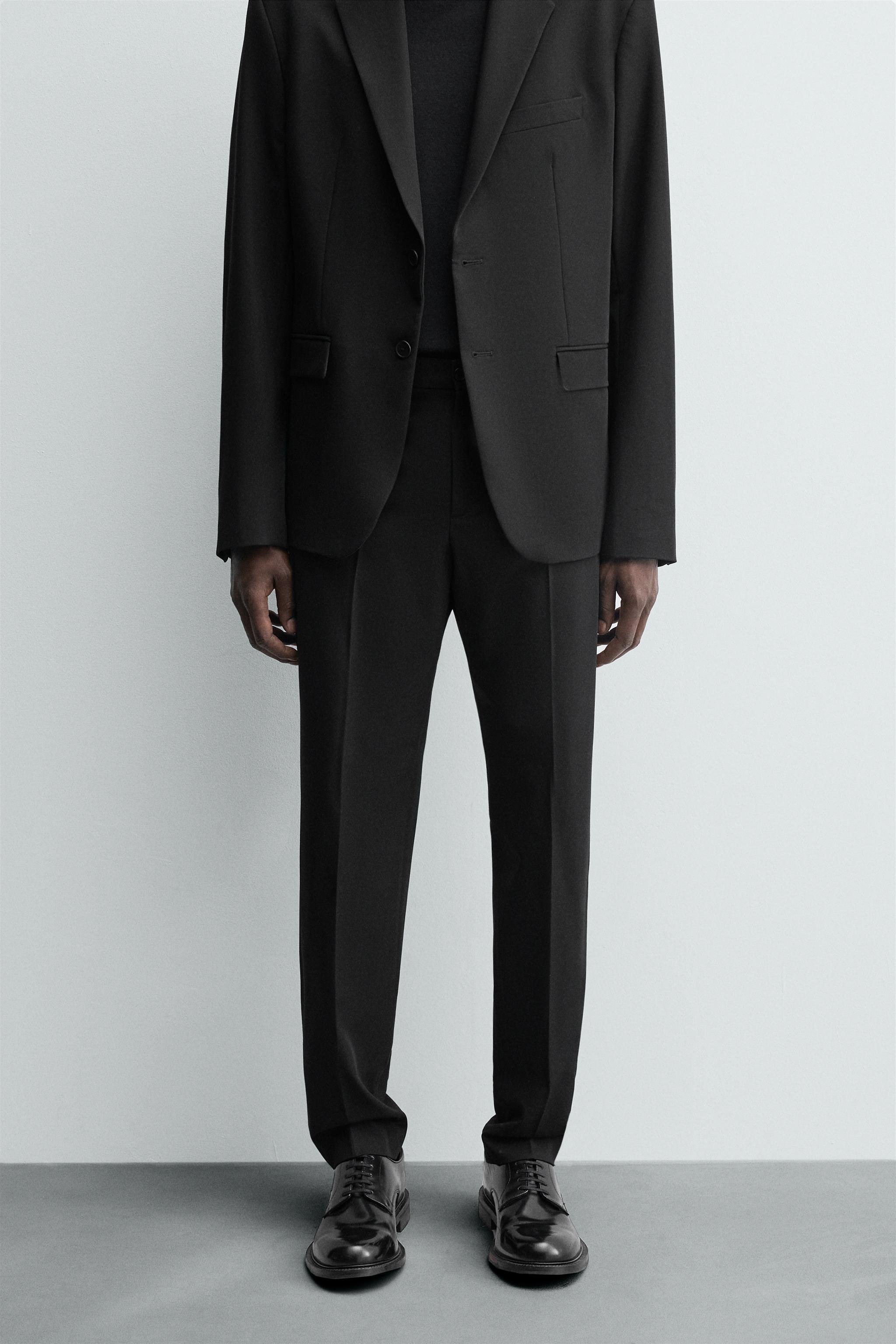 ZARA SLIM FIT パンツ 36 スリムフィットパンツ SLIM FIT STRETCH PANTS - Navy blue | ZARA United States