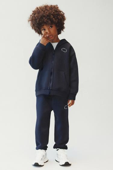 BASIC TEXT JOGGERS - Navy blue by Zara