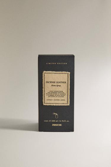 (200 ML) INCENSE LEATHER AIR FRESHENER SPRAY - Bronze by Zara - Image 3
