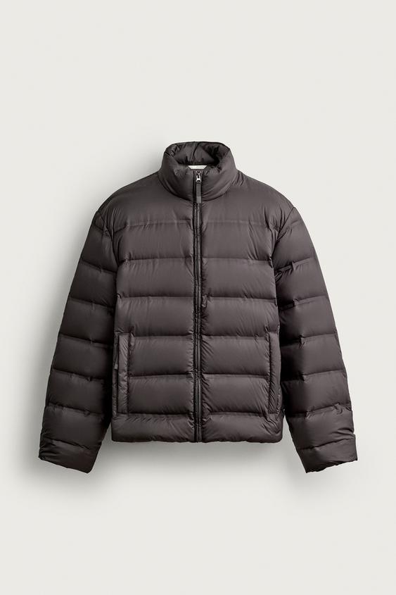 BLOUSON 80 % DUVET - 20 % PLUMES DÉPERLANT - Marron foncé de Zara - Image 7