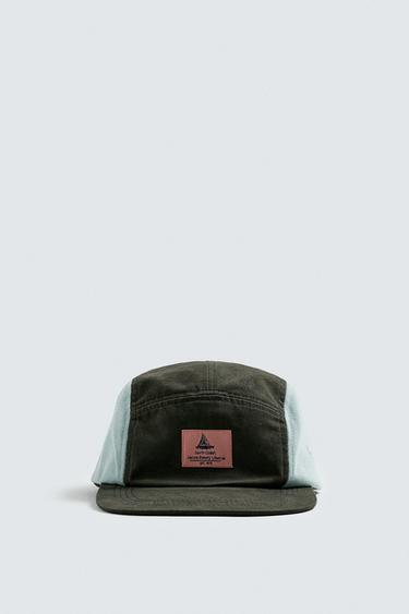 COLOUR BLOCK PATCH CAP - Khaki by Zara - Image 3