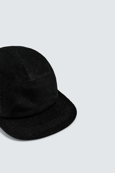 CORDUROY CAP - Black by Zara - Image 2