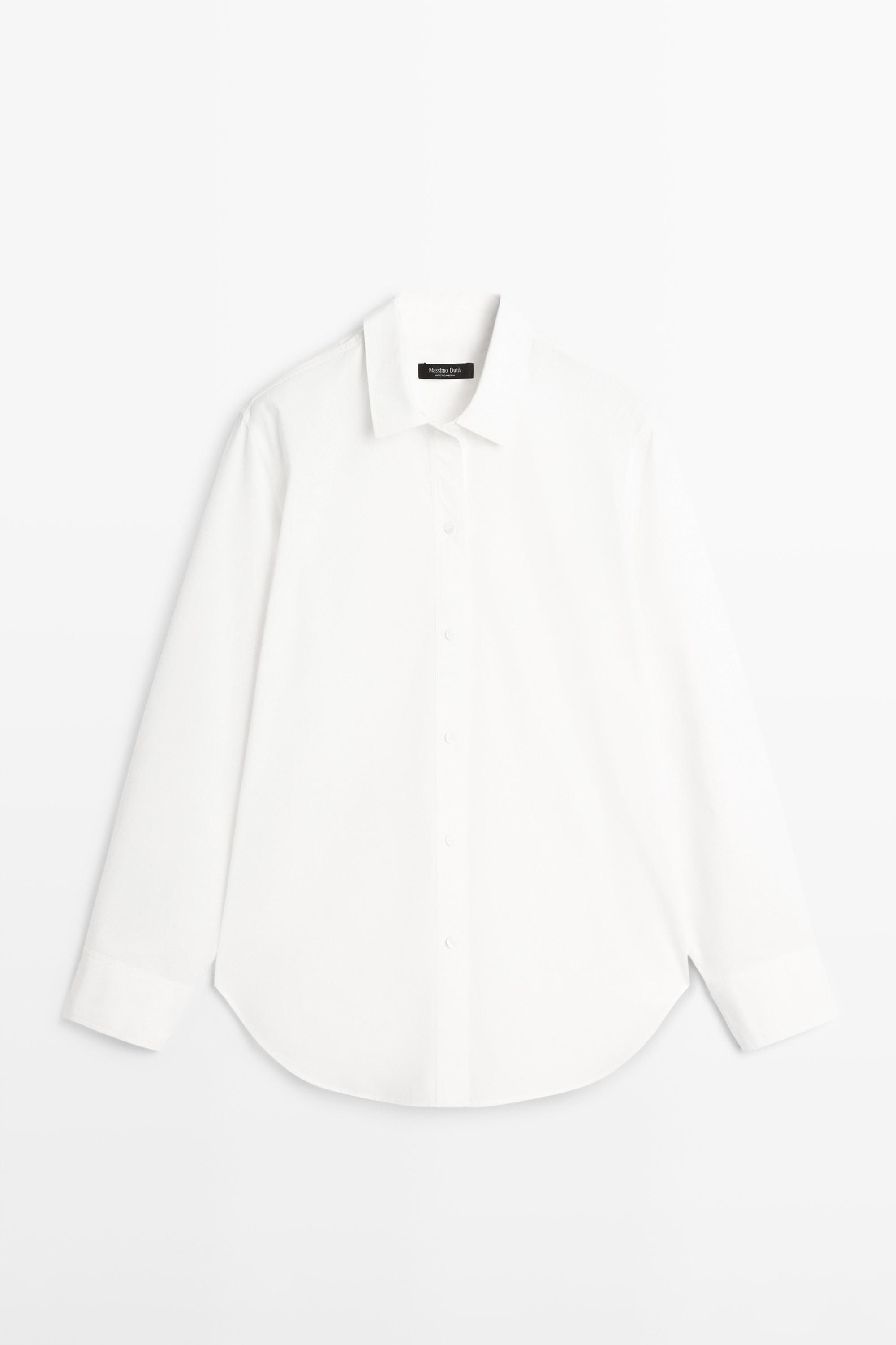 Chemise en popeline 100 % coton