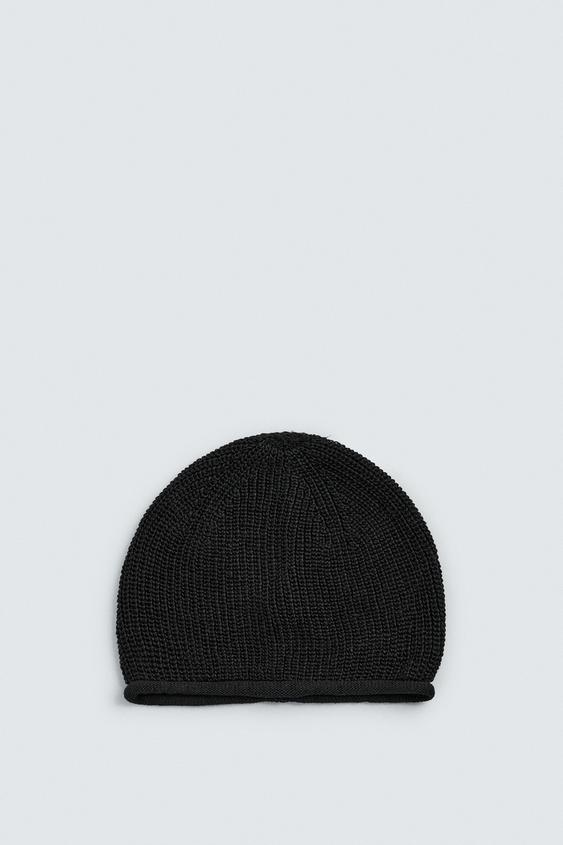 100% LINEN KNIT HAT from Zara - $39.90