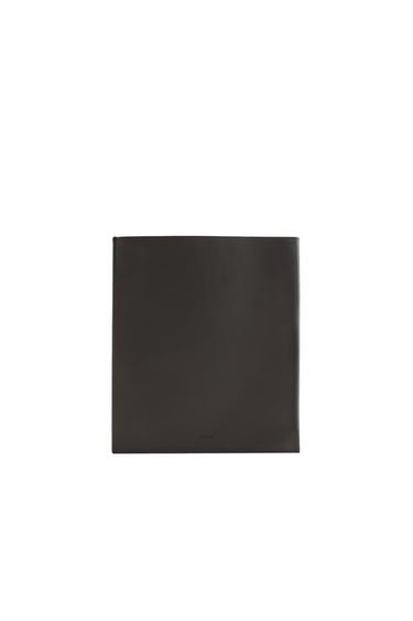 LEATHER IPAD CASE - Chocolate Brown by Zara