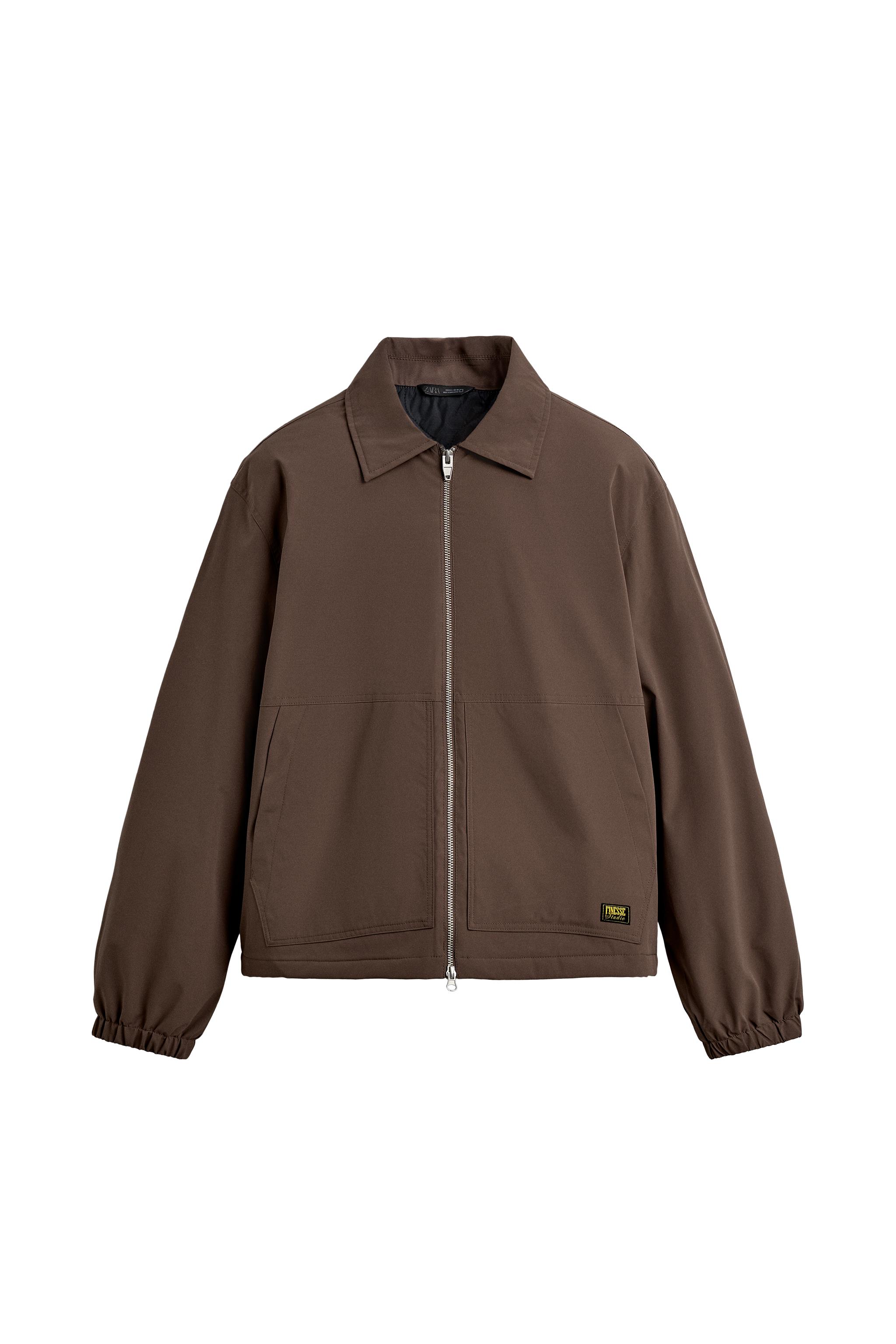 リラックスフィット テクニカルジャケット - ブラウン | ZARA Japan / 日本