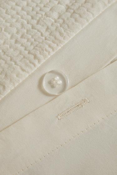 MUSLIN DUVET COVER - Ecru by Zara