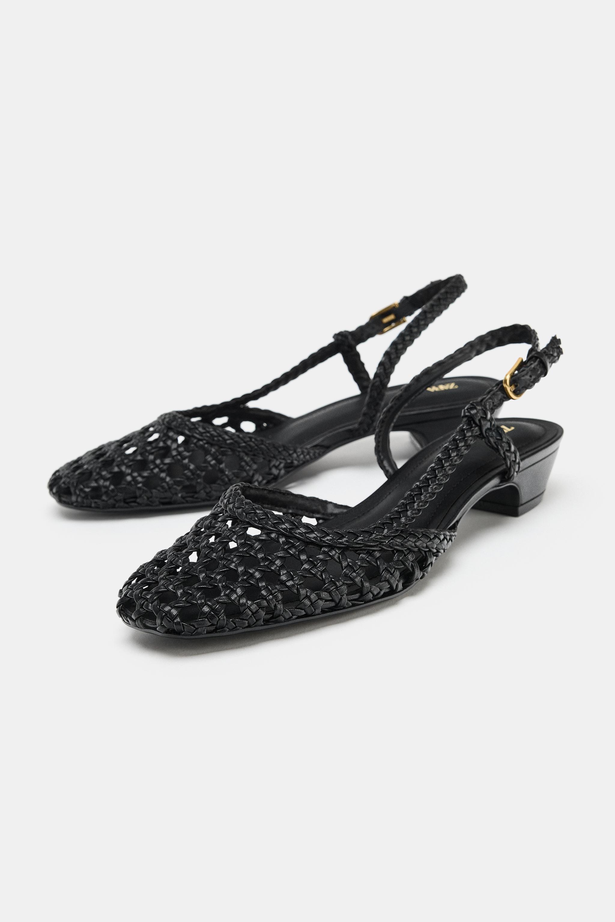 WOVEN SLINGBACK SHOES