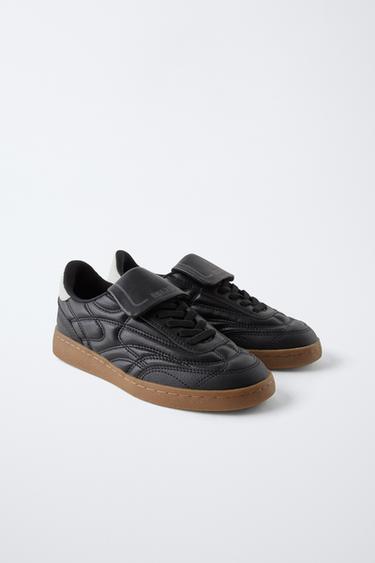 TONGUE SNEAKERS - Black by Zara - Image 1