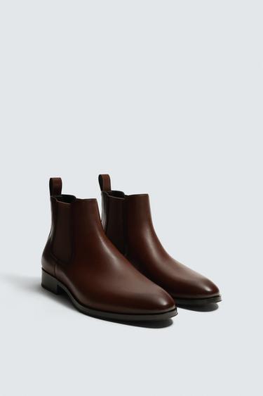 BOTA CHELSEA PUNTA - Marrón de Zara