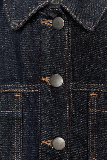 VESTE EN JEAN À POCHES COLLECTION ZW - Bleu de Zara - Image 6