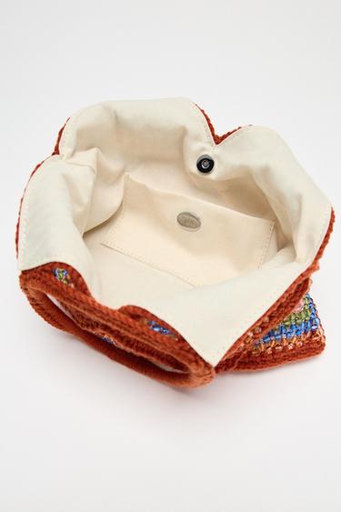 MINI SAC SEAU CROCHET VERROTERIES - Multicolore de Zara - Image 5